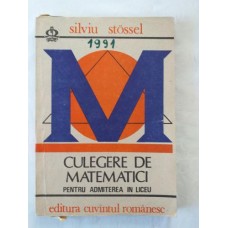 S. Stossel - Culegere de matematici pentru admiterea in liceu